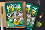 Explore Europe Flyer Template, a Flyer Template by Boostock (Thumbnail 3 of 6)