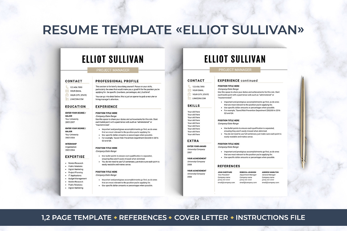 Best Selling RESUME BUNDLE / CV, a Resume Template by LevelUpResume (Photo 2 of 11)