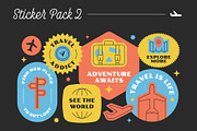 Travel Stickers Bundle, an Object Graphic by TSRY (Thumbnail 3 of 5)