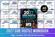 2027 Side Hustle Workbook | Business, a Stationery Template by Mustafiz (Thumbnail 1 of 5)