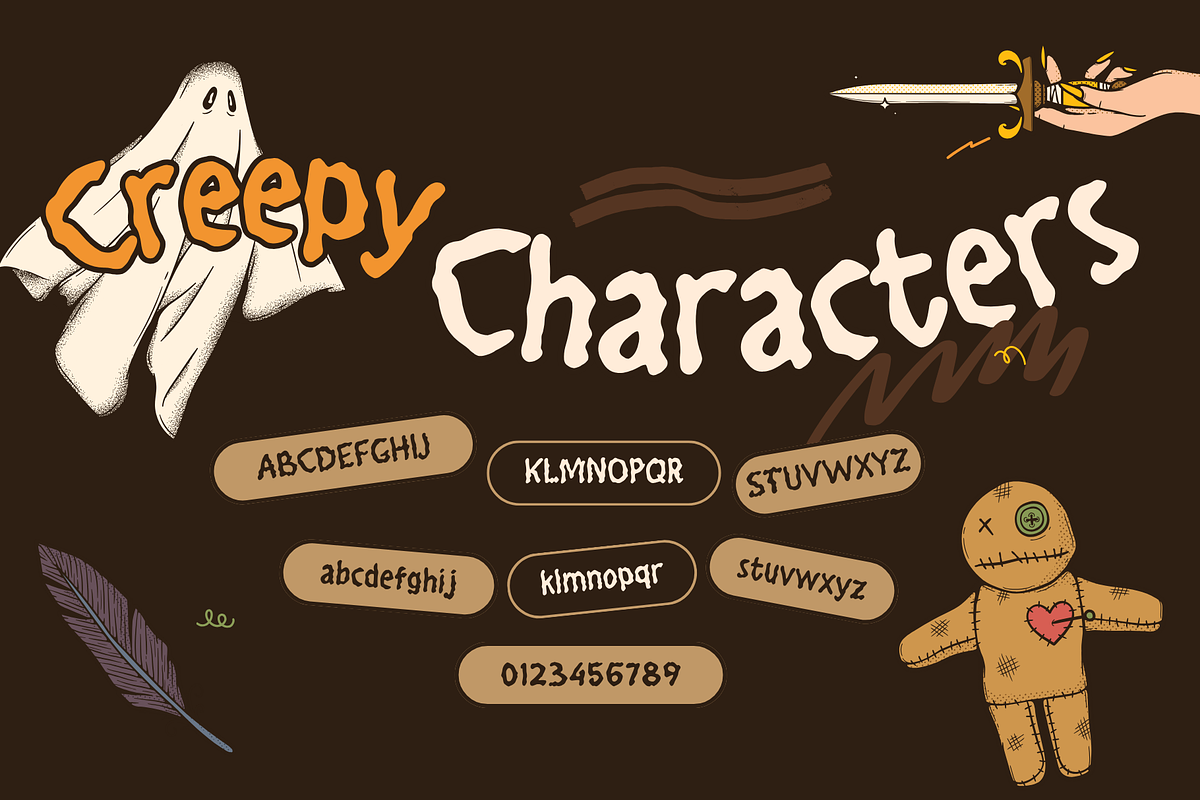 Ghoul Stain – Organic Horror Font, a Handwritten Font by BearyType Studio (Photo 6 of 10)