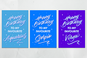 Astrology Birthday Cards Printable