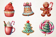 Sweet Holiday Cheer Clipart, an Illustration by RobertsArt (Thumbnail 7 of 7)