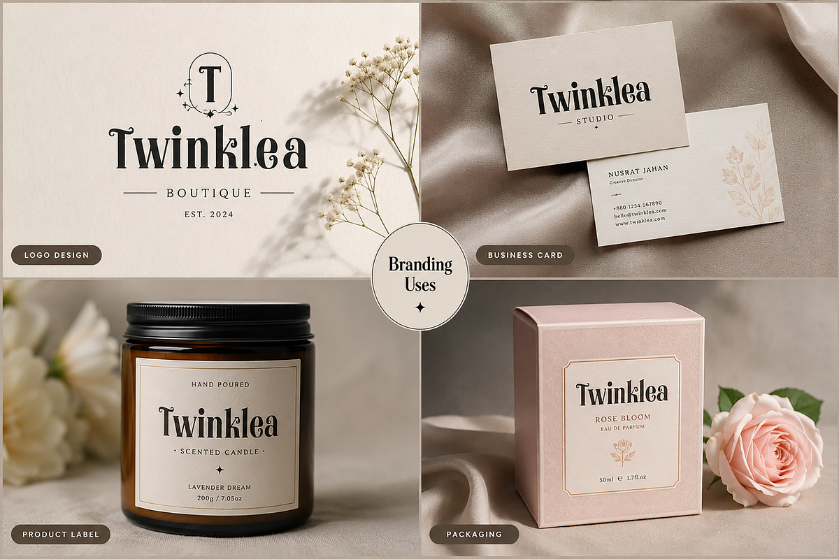 Twinklea, a Serif Font by Wow Magic (Photo 2 of 4)