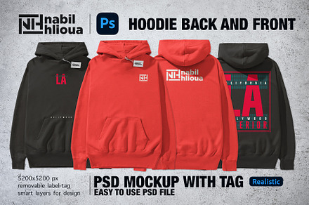 Premium Hoodie PSD Mockup Template, a Hoody Mockup by NH graphic