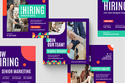 Modern We Are Hiring Instagram Post, a Social Media Template by SquidPixey (Thumbnail 4 of 6)