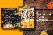 Canary - Restaurant Menu Print Pack, a Flyer Template by Louds Studio (Thumbnail 1 of 5)