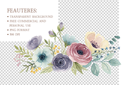 Pastel Wildflower Clipart Bundle, an Illustration by MockupWizard (Thumbnail 4 of 5)