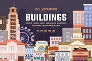 95 Urban, Rural, Municipal Buildings, an Object Illustration by IuliiaSavko (Thumbnail 1 of 14)