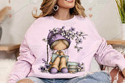 Whimsical Spring Girls Clipart PNG, an Illustration by Canvas Craft (Thumbnail 7 of 7)