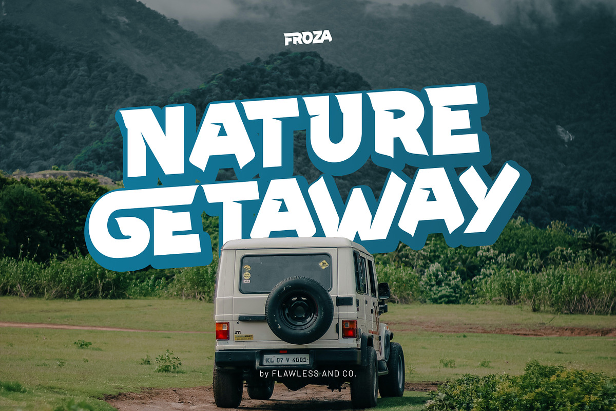 Froza - racing Display Font, a Handwritten Font by Flawless And Co (Photo 7 of 10)