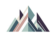 Geometric Mountain Icons Pack, an Object Graphic by yasushie (Thumbnail 12 of 12)