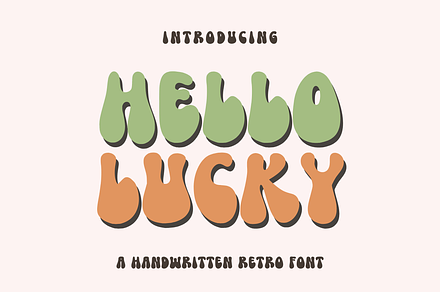 Hello Lucky, a Handwritten Font by SaktiAvellin