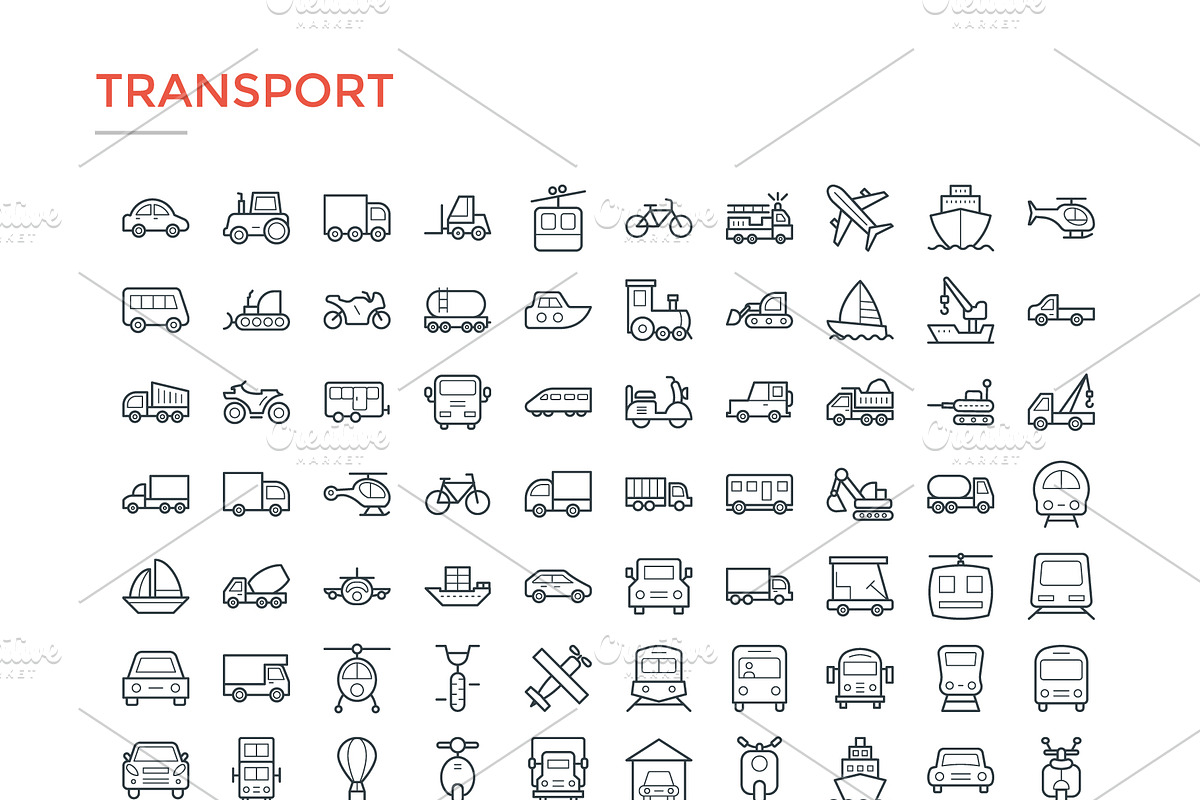 4800 Line Icons Pack, an Outline Icon by Vectors Market (Photo 16 of 20)
