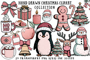 Hand Drawn Christmas Clipart, an Illustration by OK Design (Thumbnail 1 of 6)