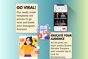 Quotes &  Lessons from Entrepreneurs, a Social Media Template by Viral Content Design (Thumbnail 7 of 10)