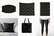 Thistle art deco flower pattern, a Pattern Graphic by Queen of Infographics (Thumbnail 4 of 4)