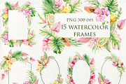 Tropical fruits and flowers, a Pattern Graphic by Antikva17 (Thumbnail 4 of 8)