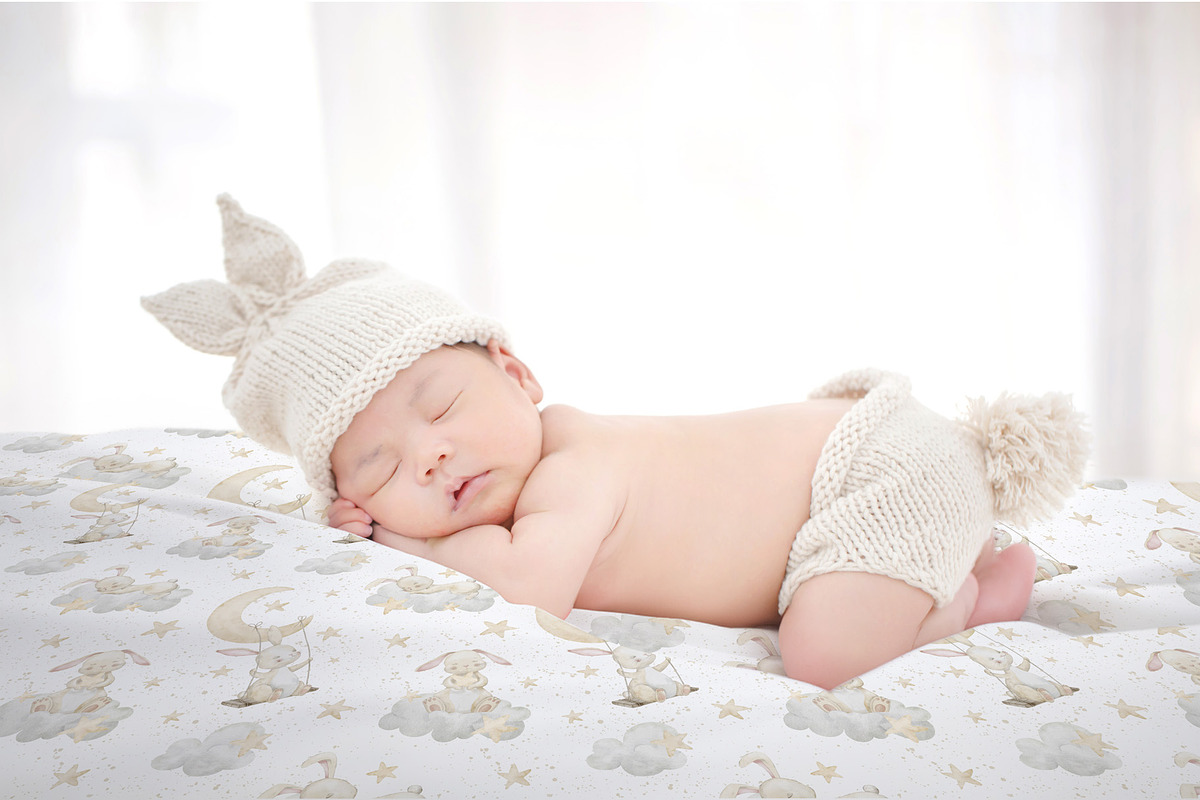 Watercolor Bunny Baby Clipart, an Illustration by Alisles (Photo 11 of 14)