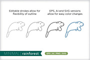 Minimal rainforest icons, an Outline Icon by Picture Window (Thumbnail 5 of 5)