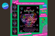 Tie-Dye Birthday Invitation, an Invitation Template by Lynn Reese Designs (Thumbnail 1 of 5)