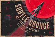 Subtle grunge Photoshop brushes