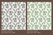 Seamless Set Flowers Clover Pattern, a Pattern Graphic by Vintage (Thumbnail 5 of 13)