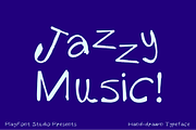 Jazz - A Musical Hand-drawn Typeface, a Handwritten Font by PlayFont Studio (Thumbnail 4 of 4)