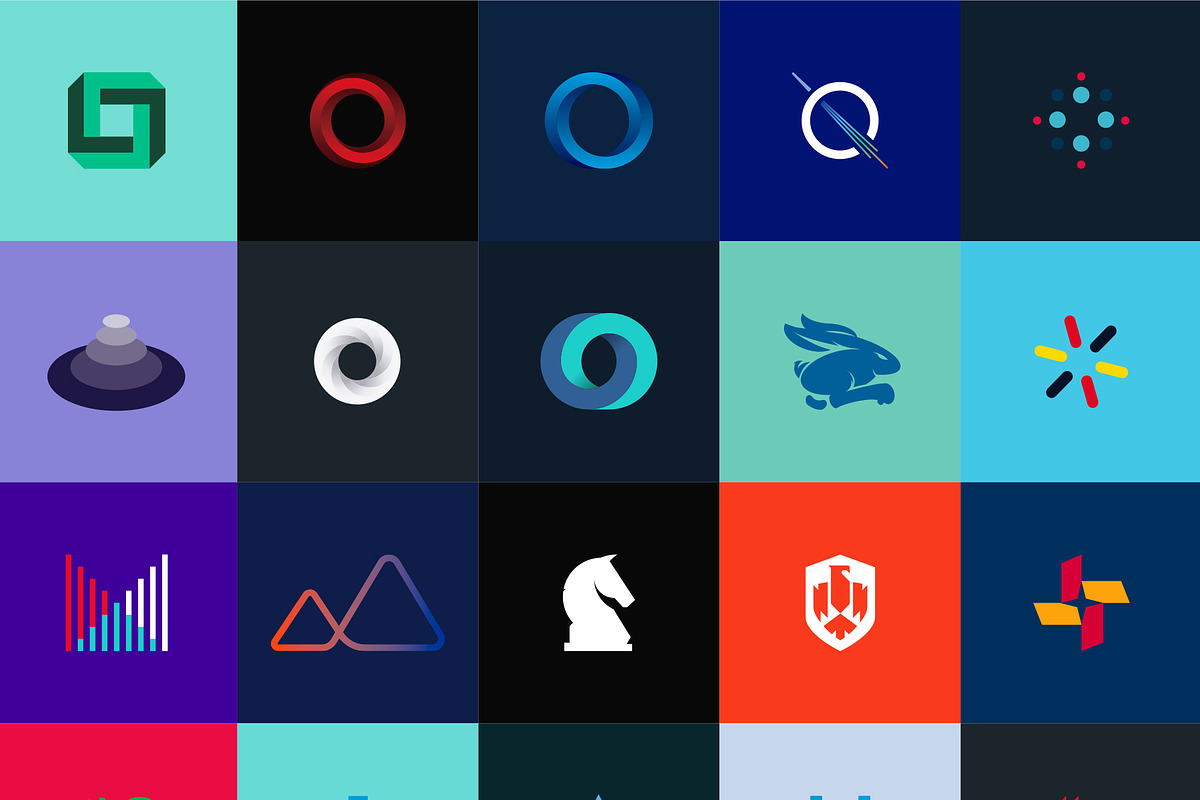 100 Logotypes & symbols bundle, a Branding & Logo Template by Srg® (Photo 4 of 9)