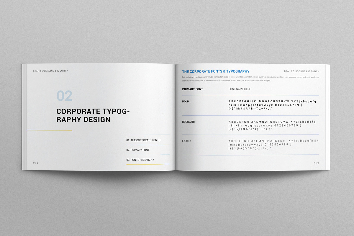 Brand Guideline & Identity Landscape, a Brochure Template by E-Type (Photo 4 of 8)