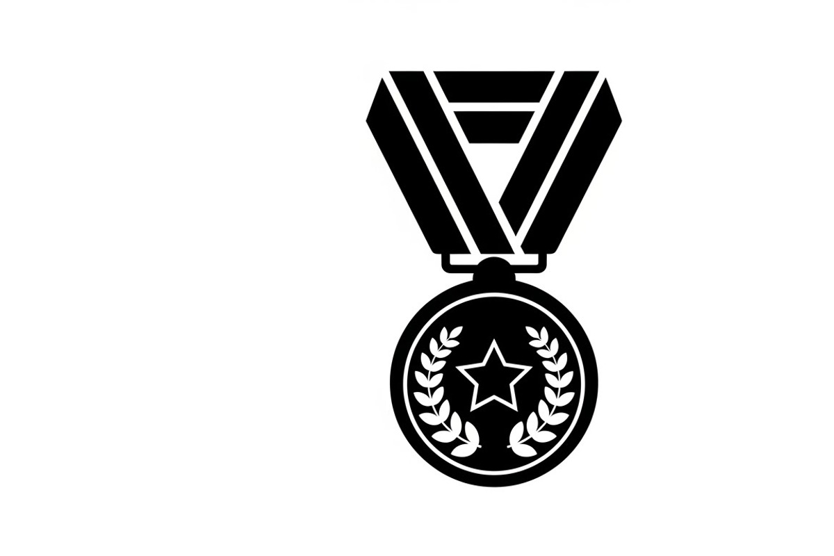 Modern medal icon vector logo design, an Illustration by Amazin_art (Photo 27 of 29)