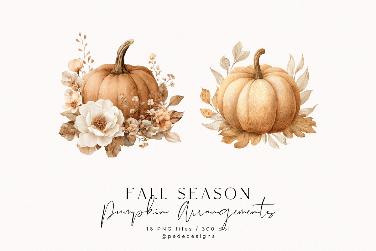 Fall Season Collection, a Seasonal Illustration by PeDe Designs (Photo 17 of 32)
