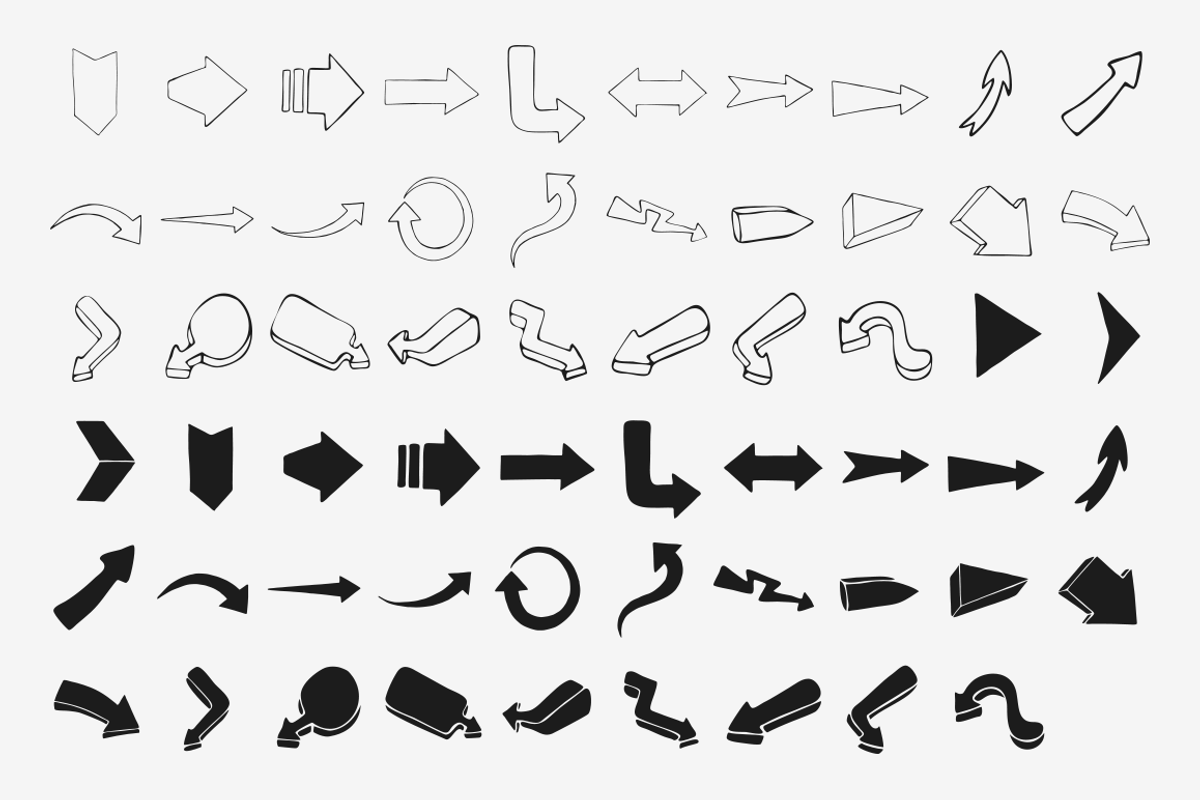 Hand Drawn Arrows - 56% OFF, a Templates & Theme by 123done (Photo 4 of 4)