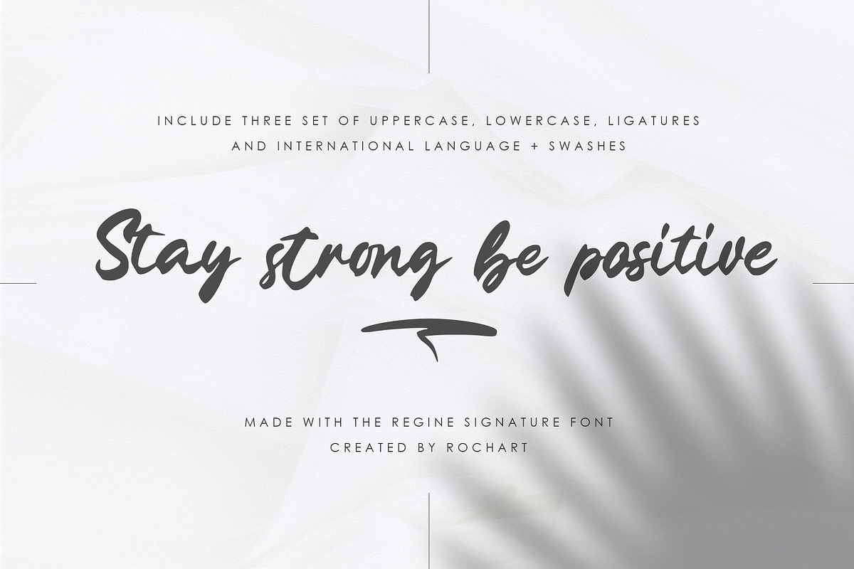 The Regine || Signature Font, a Script Font by Rochart (Photo 8 of 11)