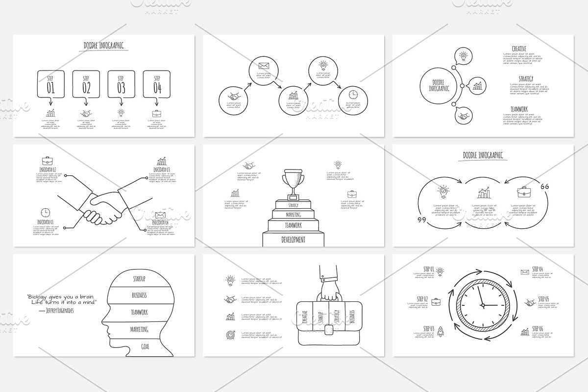 Doodle Presentation Template, a Presentation Template by Abert (Photo 7 of 12)