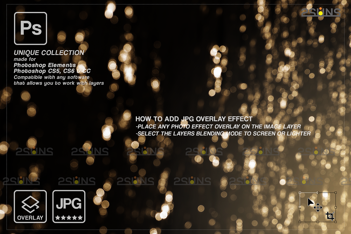 Gold bokeh overlay Photo overlays, an Object Graphic by 2SUNS (Photo 3 of 10)