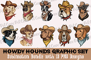 Howdy Hounds Sublimation Bundle, a Graphic by Pet Cave (Thumbnail 1 of 6)