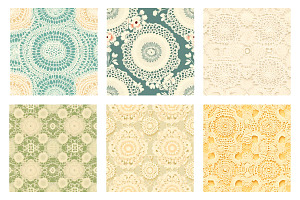 Vintage Doily Lace Seamless Pattern