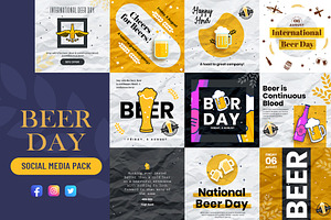 Beer Day Social Media Pack