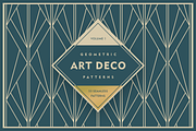 Geometric Art Deco Patterns, a Pattern Graphic by Firowerk (Thumbnail 1 of 9)