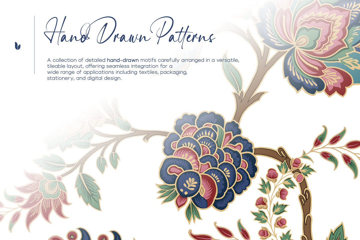 Jacobean Bloom Prints & Motifs, a Pattern Graphic by LEAFure (Photo 6 of 10)