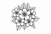 Floral Coloring Book for Adults Set, an Illustration by Creativeshirt (Thumbnail 3 of 9)