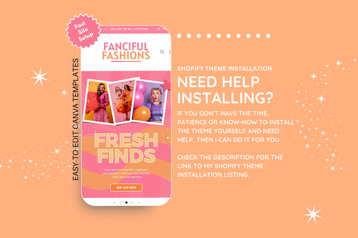Fun Shopify Theme, a Shopify Template by SunshineStudioBoutique (Photo 8 of 9)