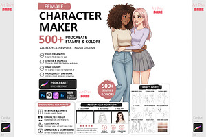 Anime Girl Maker Procreate Character