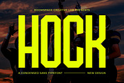 Hock- Modern Condensed Brutal Sport, a Slab Serif Font by roomspace creative lab (Thumbnail 1 of 10)