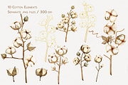 Cotton Glow Watercolor Set, a Decorative Illustration by Aurella Art (Thumbnail 2 of 16)