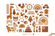 EcoToys & Eucalyptus Vector Clipart, an Animal Illustration by Brandianna (Thumbnail 3 of 10)