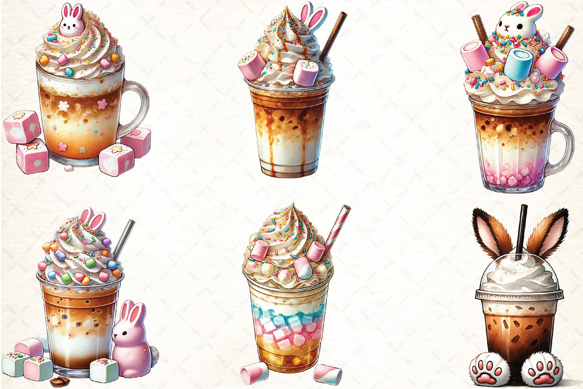 Easter Iced Coffee Sublimation, an Illustration by DreamCafeArt (Photo 5 of 5)