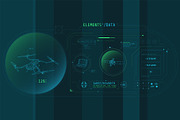 HUD Pro Infographic Elements, an Object Graphic by ConceptCafe (Thumbnail 5 of 30)