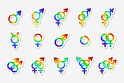 LGBT pride set, an Illustration by ekmelica (Thumbnail 4 of 5)